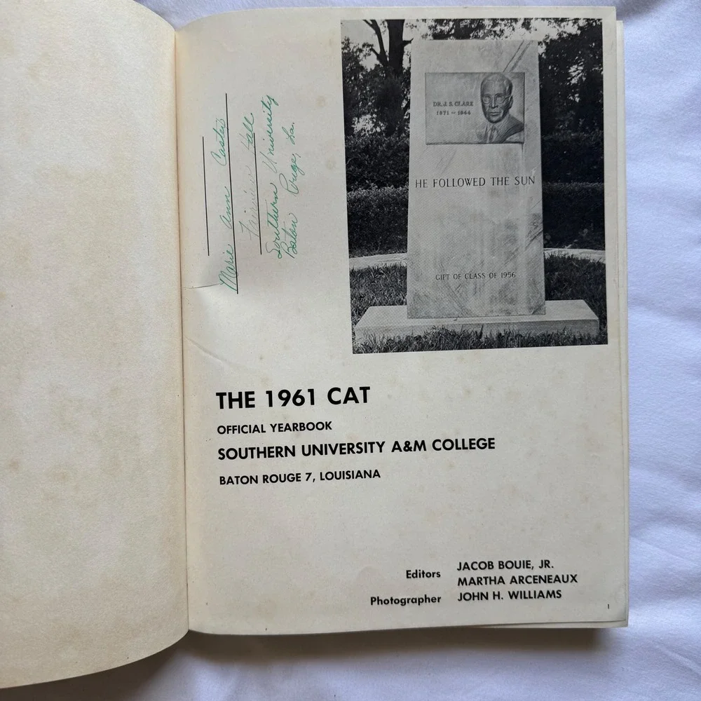 1961 Southern University A&M College Yearbook Baton Rouge HBCU Black History